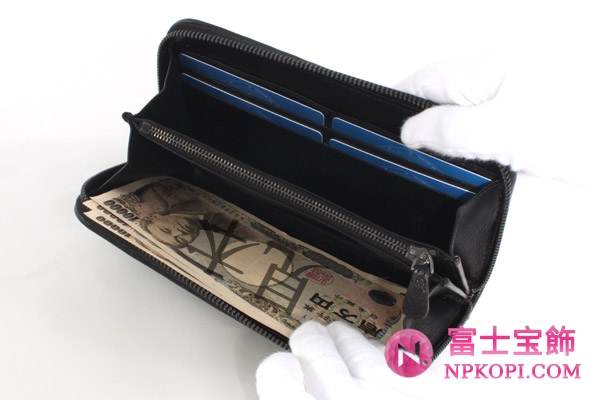 ボッテガヴェネタ カーフレザー 長財布 ブラック 114076V03211000 